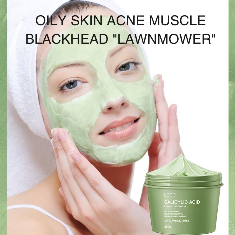 Natural Organic Green Tea Clay Mask Purifying Deep Cleansing Moisturizing Hydrating Blackhead Remover Acne Pores