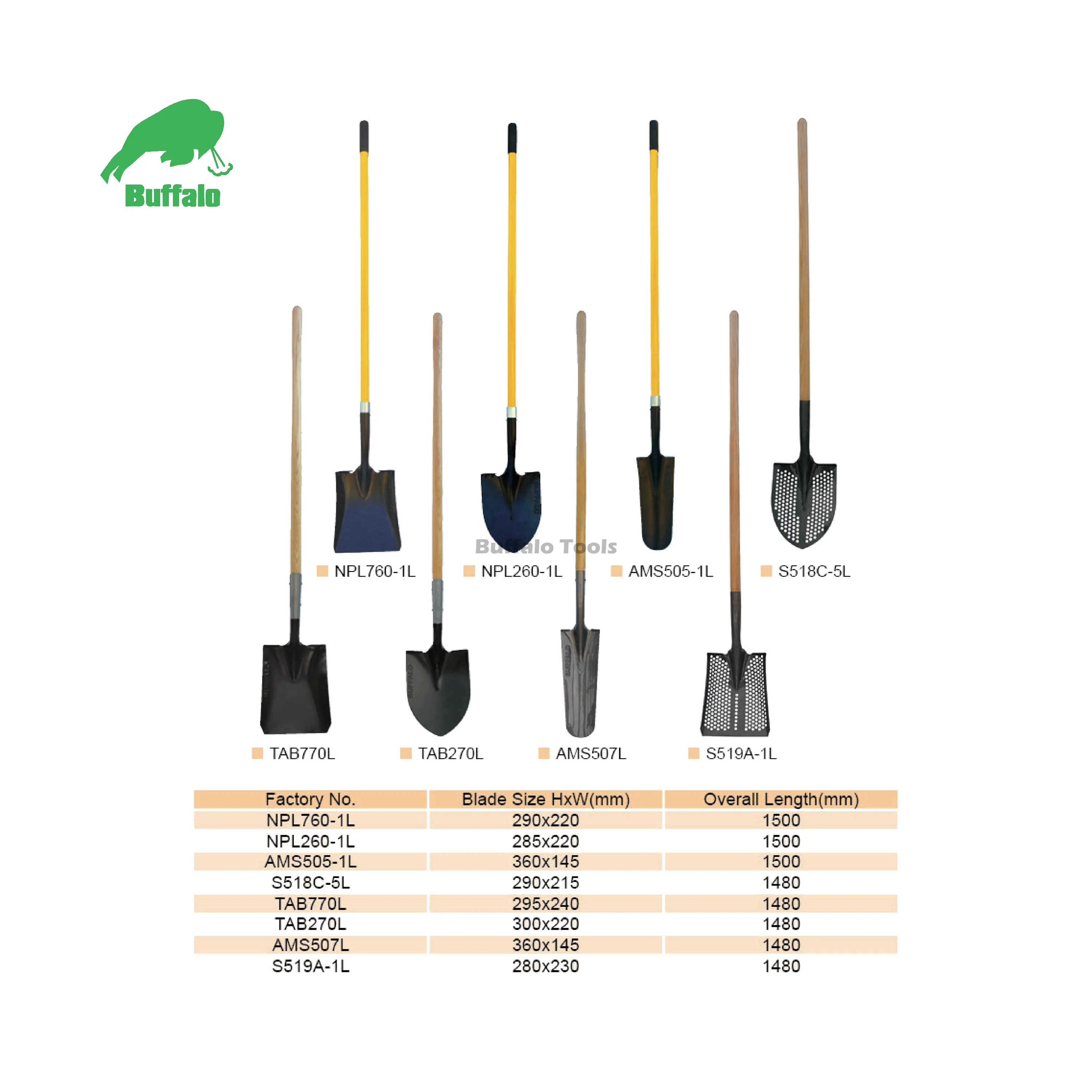 Best Selling Drain Spade,  AMS507XL Sharp Shooter Spade, Transplanting, Digging Spade With Wood Handle