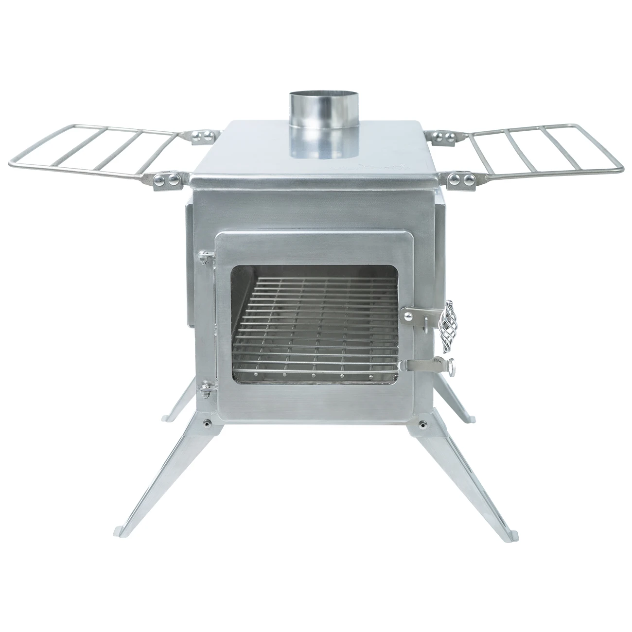 KEYO S/M/L Outdoor  Smokeless Chimney Pipe Tube Stainless Steel Pellet Wood Burning Portable Folding Grill Camping Tent Stove