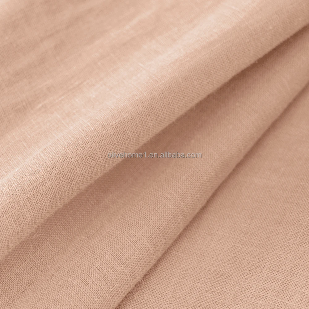100% Washed Linen Sheet Set-Queen Size-Natural France Flax Bed Sheet 4 Pcs Breathable Bedding Set