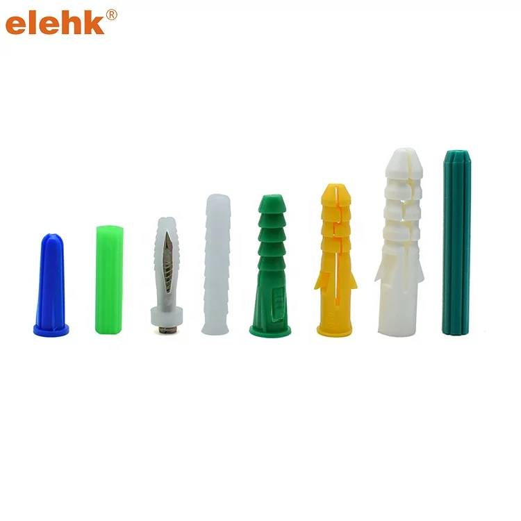 Пластиковый анкерный настенный штекер Elehk Pa Pe нейлоновый расширяющий анкер с винтами