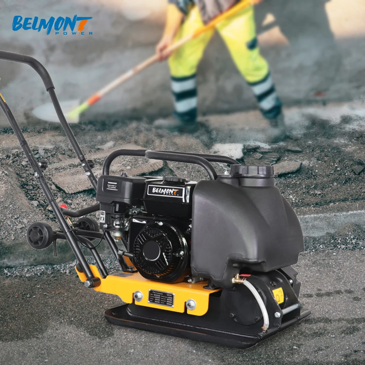 5kw 5.5kw 6kw vibrating plate compactor