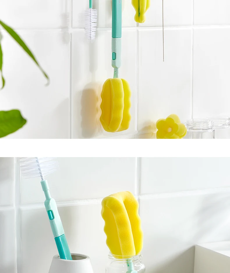 Щетка для чистки детских бутылочек, с поворотом на 360 градусов