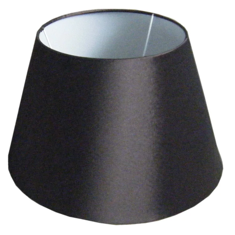 Tc Fabric Round Lamp Shades Black Slip Lampshades