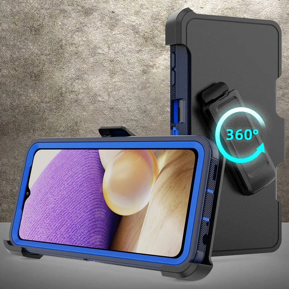 Robot Defender Holster Case For TCL 20 XE Rugged Shockproof Back Cover Heavy Duty Belt Clip Phone Case For TCL 20 XE