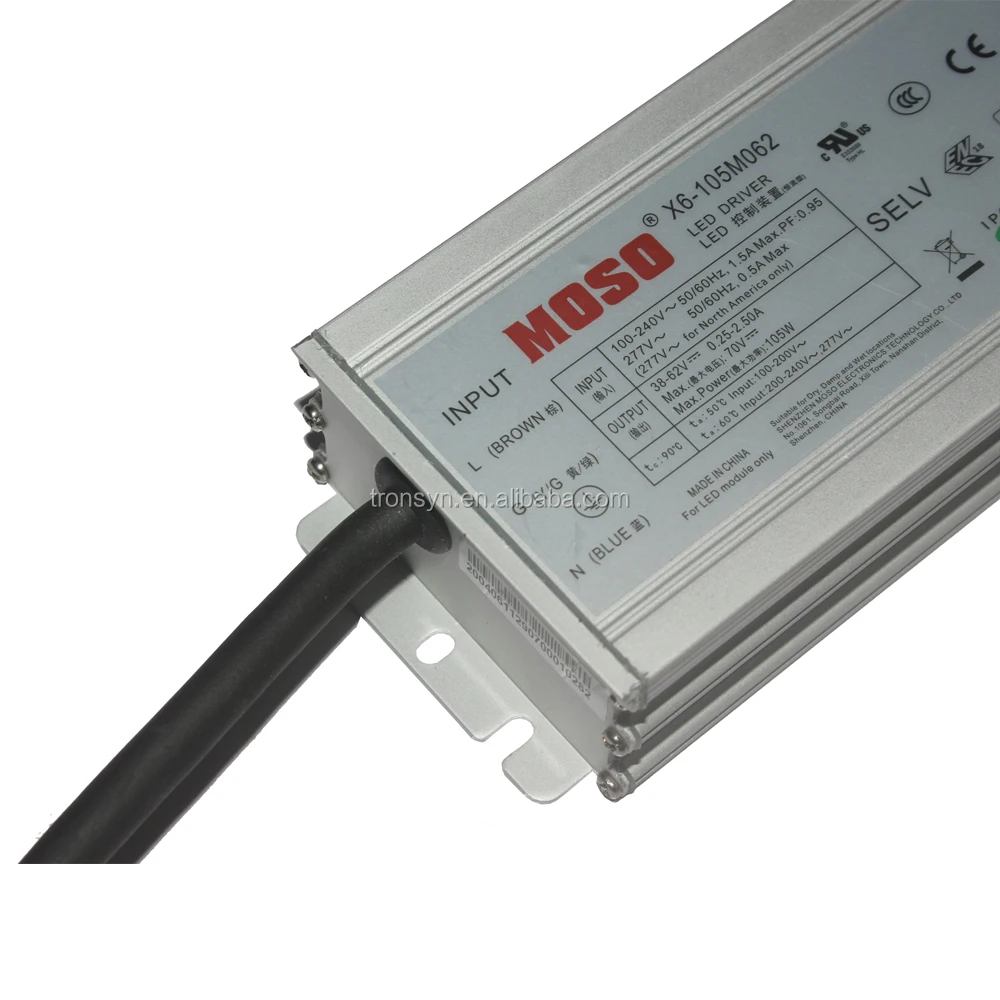 Мезо authorizaion X6-105M062 105W 62V 2.5A мезо Светодиодный драйвер для светодиодной осветительной панели с 3 в 1 Функция затемнения