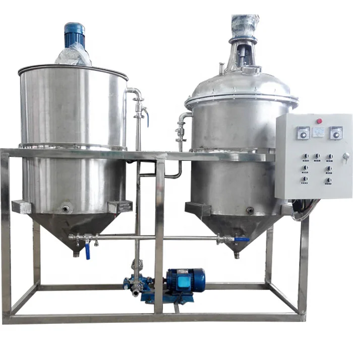 Mini Vegetable Oil Refinery Equipment High Efficiency Palm Oil Refining Machinery