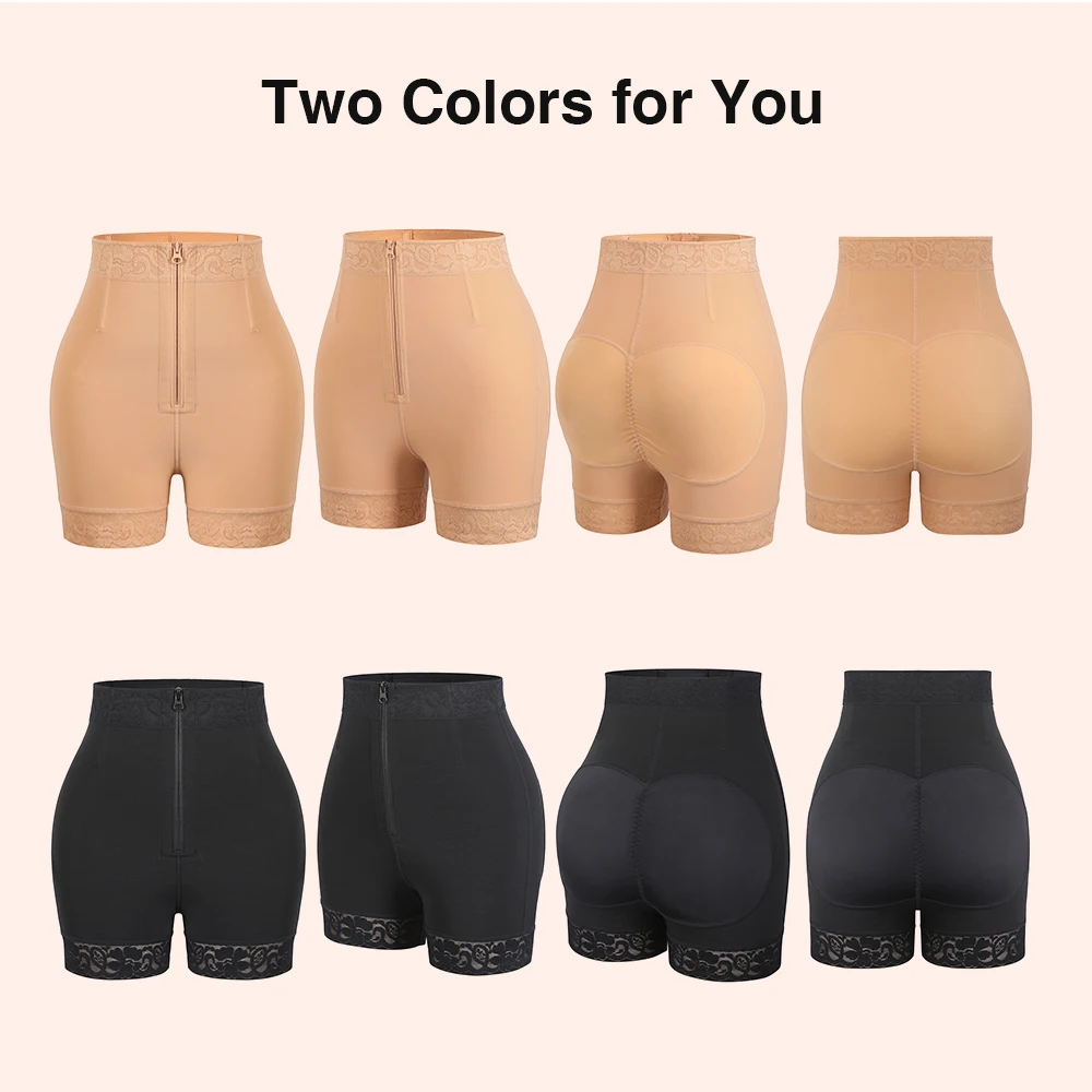 High Waist Seamless Plus Size Butt Lifter Enhancer Tummy Control Padded Underwear Panty