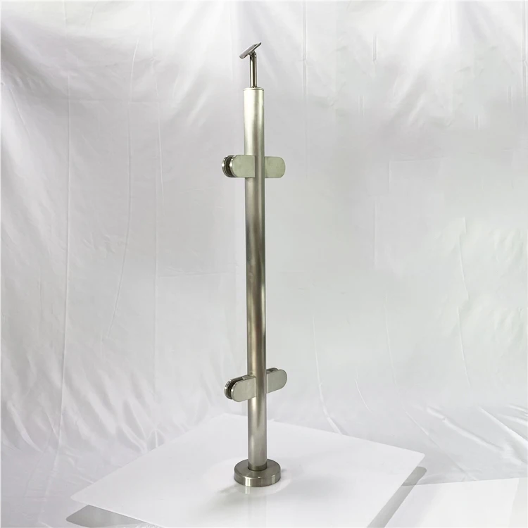 Stainless Steel Black Finish, for Stairs and Deck handrails,can be Installed on Wood or Concrete Floor