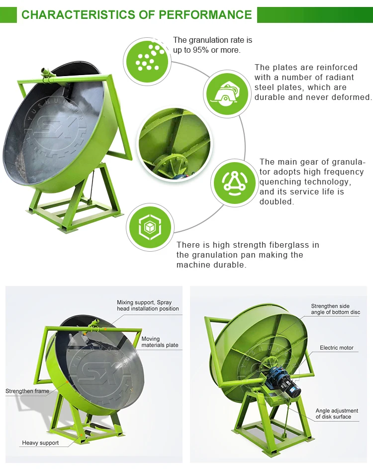 1t/h superphosphate fertilizer granulating production line