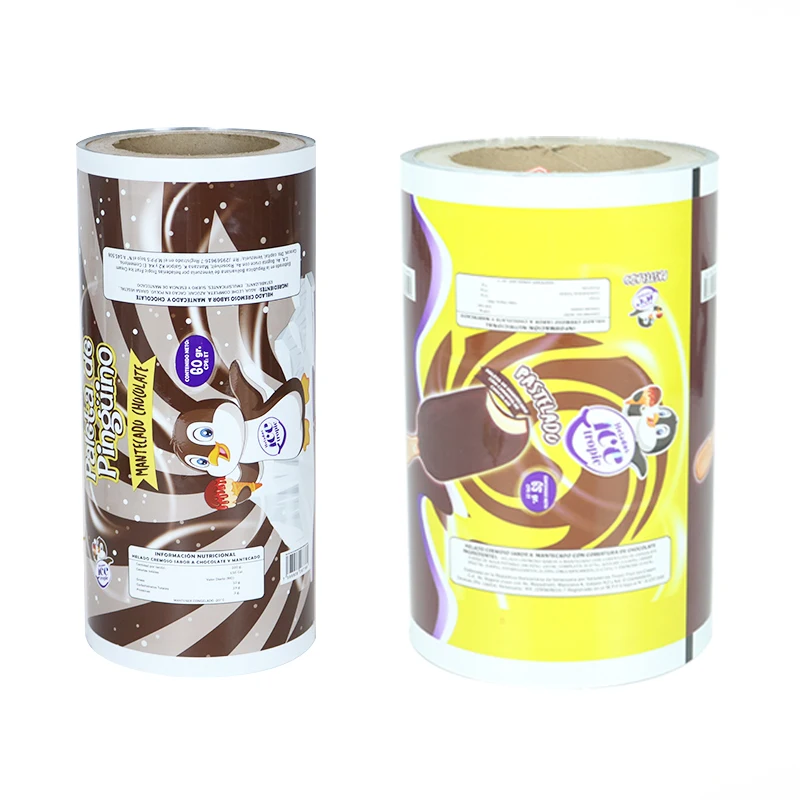 Heat Seal Food Grade Custom Aluminum Packaging Ice Cream Popsicle Lolly Stick Bar Pop Moulds Stackable Packaging Plastic Bag