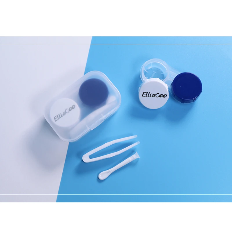 Elliecoo contact lens case for contact lenses clear container free shipping