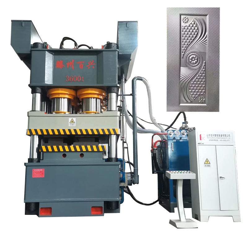 Door embossing hydraulic press 4500 ton facade embossing machine