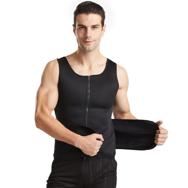 Для мужчин больших размеров Body Shaper Топ на бретелях платье с резинкой талии тренер Корректирующее