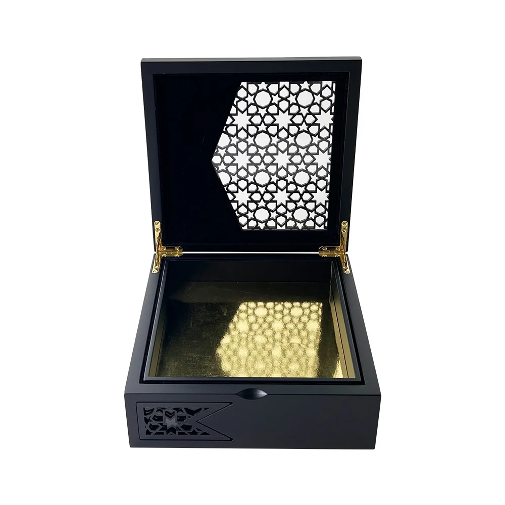 Factory customized wood candy box MDF luxury wooden chocolate box wood sweet box