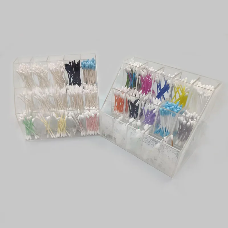 Disposable Plastic Stick Cotton Bud Double Head Cleaning Color Ear Sticks Q Tips Cotton Swab