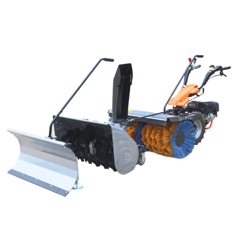 3 in 1 Snow Sweeper,Manual Sweeper Road Sweeper Cleaning Equipment