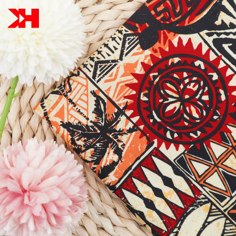 Kahn organic digital textile poplin cotton anime fabric print shirts for men cotton fabric