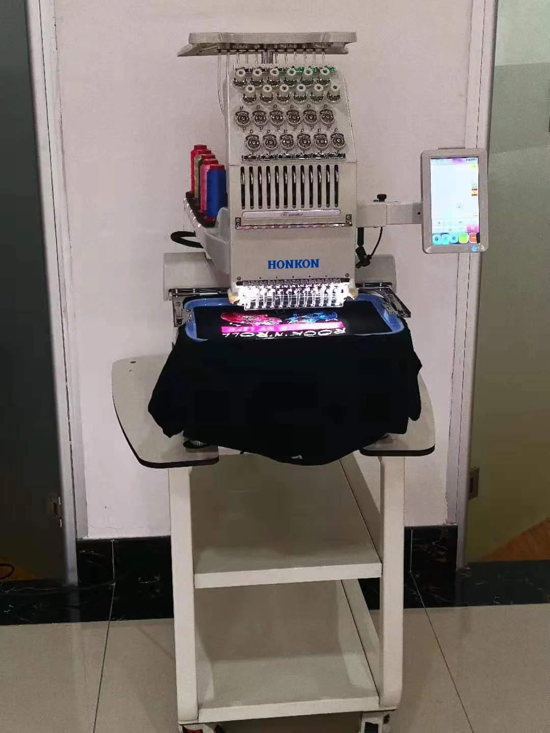 HONKON Hot Sale HK-1201 Newest Industrial High Speed Multi Function Computer Hat Embroidery Machine