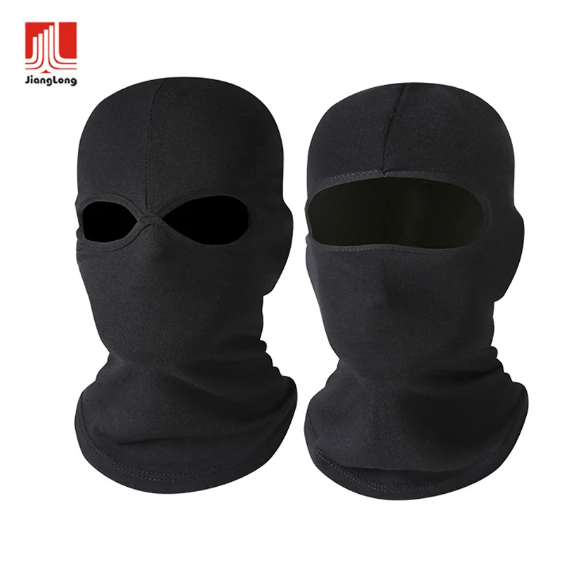 Оптовая продажа, 3 отверстия, вязаная маска на все лицо, Лыжная маска, зимняя теплая вязаная маска на все лицо для спорта на открытом воздухе, хлопковая Балаклава