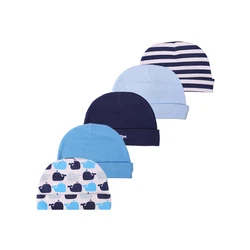 5pcs/lots  100%  cotton  newborn baby cap 0-6M