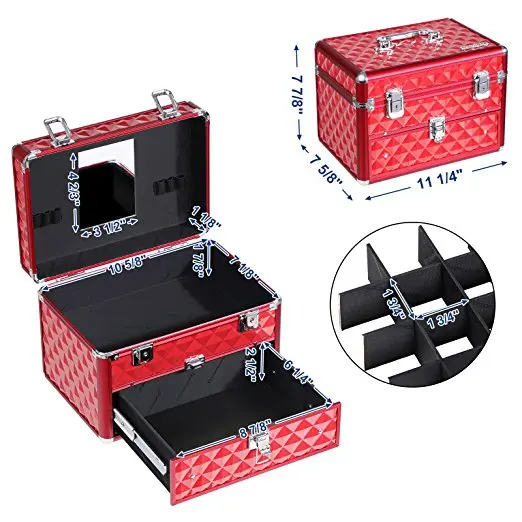 Professional Makeup Brush Bag 3 Layers Cosmetic Artist Organizer Kit