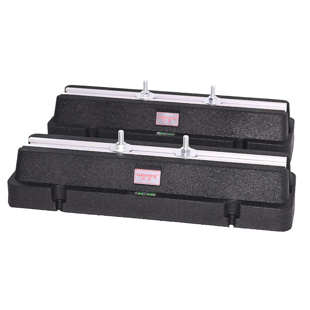 Manual Power Source Air Conditioner Vibration Reduction Bracket Aluminum Sliding Rail Rubber Stand Support Washers Bolts Nuts