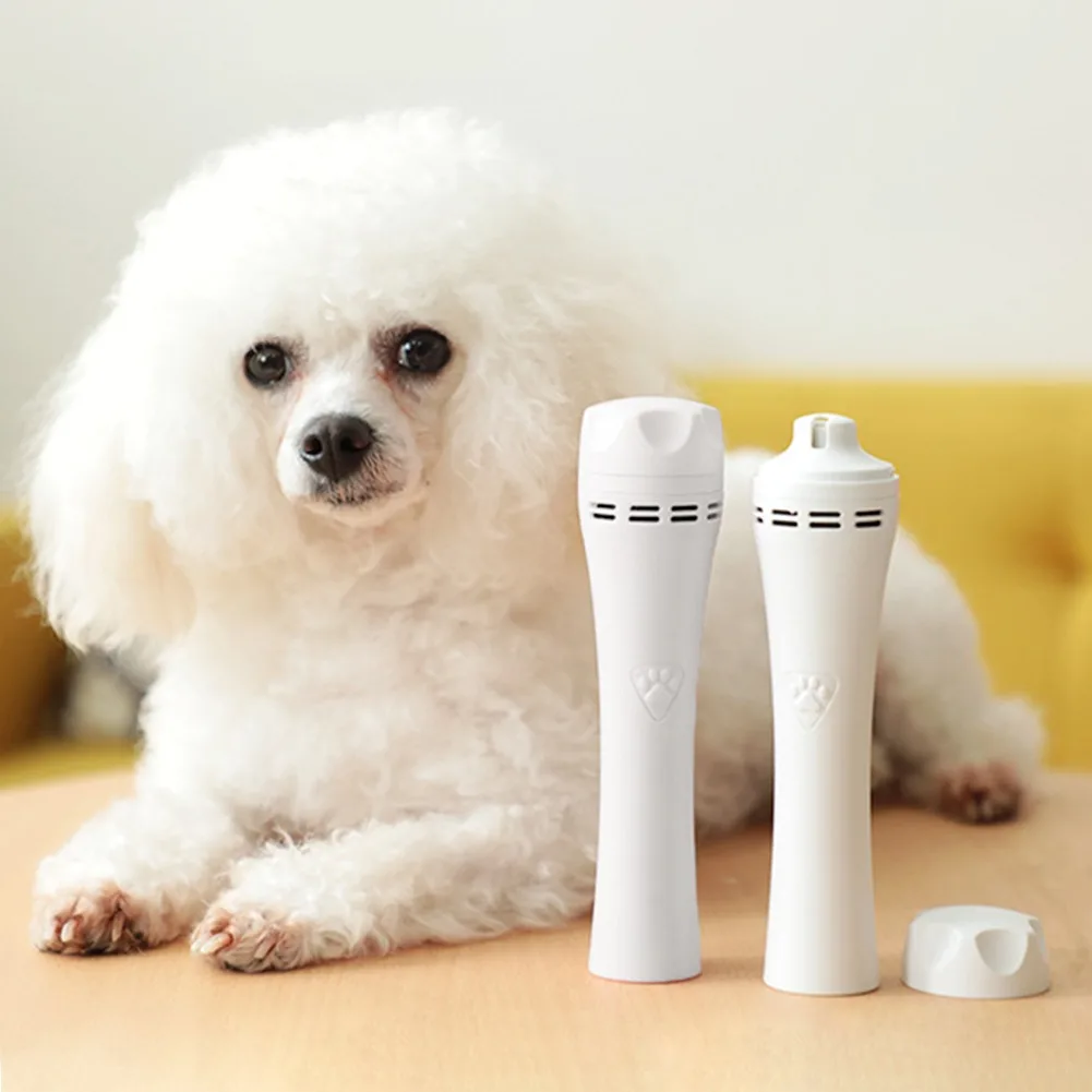 Electric Nail Clipper USB Rechargeable Pet Nail Grinder 3 Gear Adjustable Portable Low Noise for Small Animals Grooming Supplies