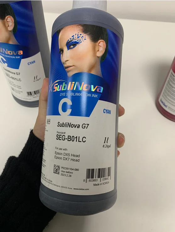 korea sublinova sublimation printer printing ink high quality original C/M/Y/K dye sublimation ink