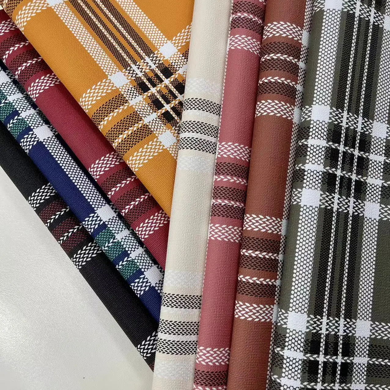 scotch tartan printing leather color pattern