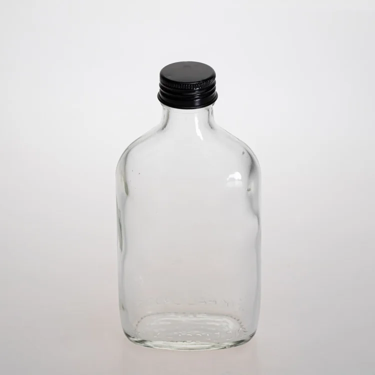 200ml  round clear wine glass bottle with high quality