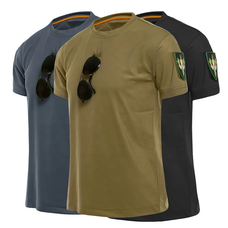 Custom Tactical T Shirt Training Clothes Camouflage Cotton Outdoor Hunting Suit Combat Uniform For Men