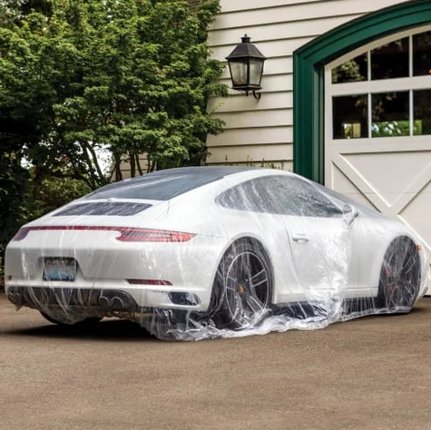 Оптовая продажа по заводской цене, полиэтиленовый эластичный чехол большого размера для автомобильного сиденья, прозрачный одноразовый чехол для автомобиля, Маскировочная пленка