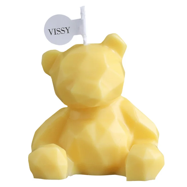 Ins Gift Little Bear Scented Candles Soy Wax Candle For Birthday Party