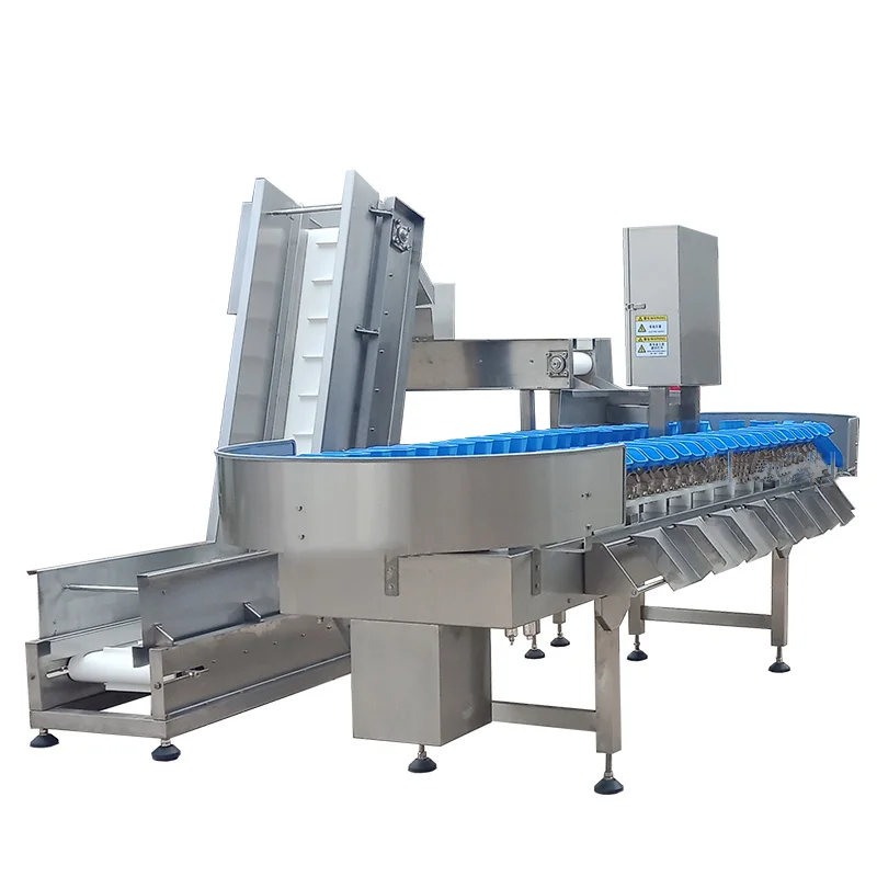 High accuracy Automatic Vegetable Weight Checker Stainless Steel Shrimp Chicken Wings Weight Control Fish Weight Sorting machine