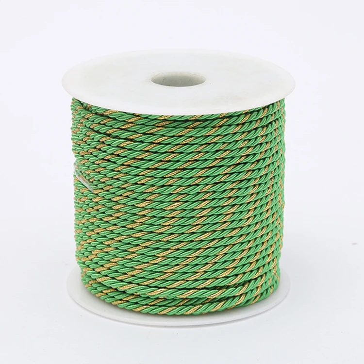 Wholesale polyester 3mm 5mm 6mm 8MM 10MM Round 3 strands Twisted Rope for Packaging Rope