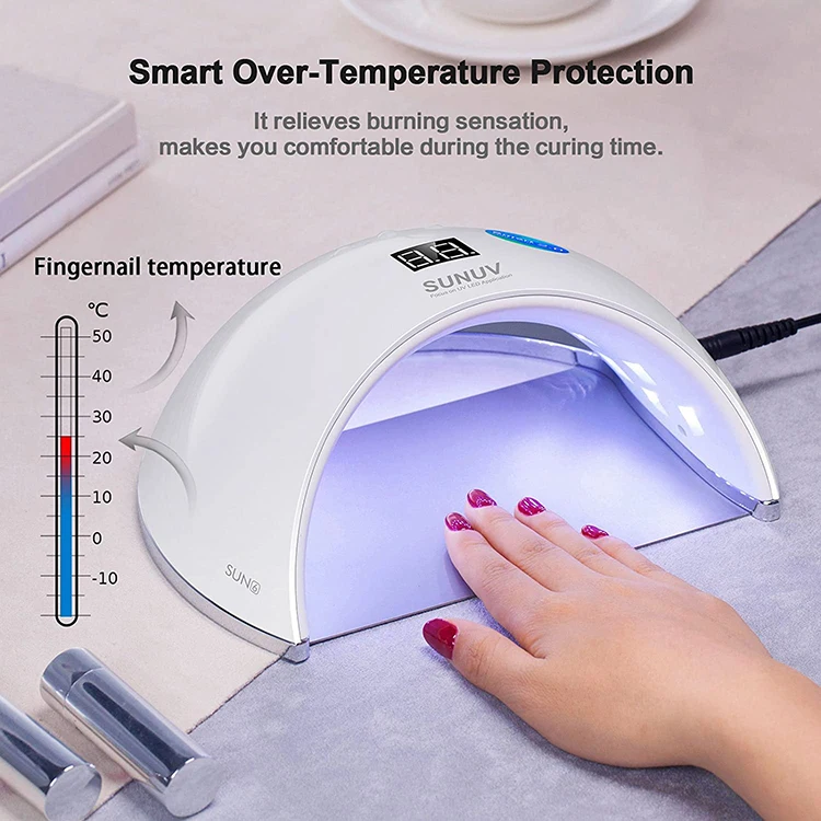 48w 21Pcs LED Cordless Sun 6 UV LED Gel Dryer Nail Lamp for Salon Manicure