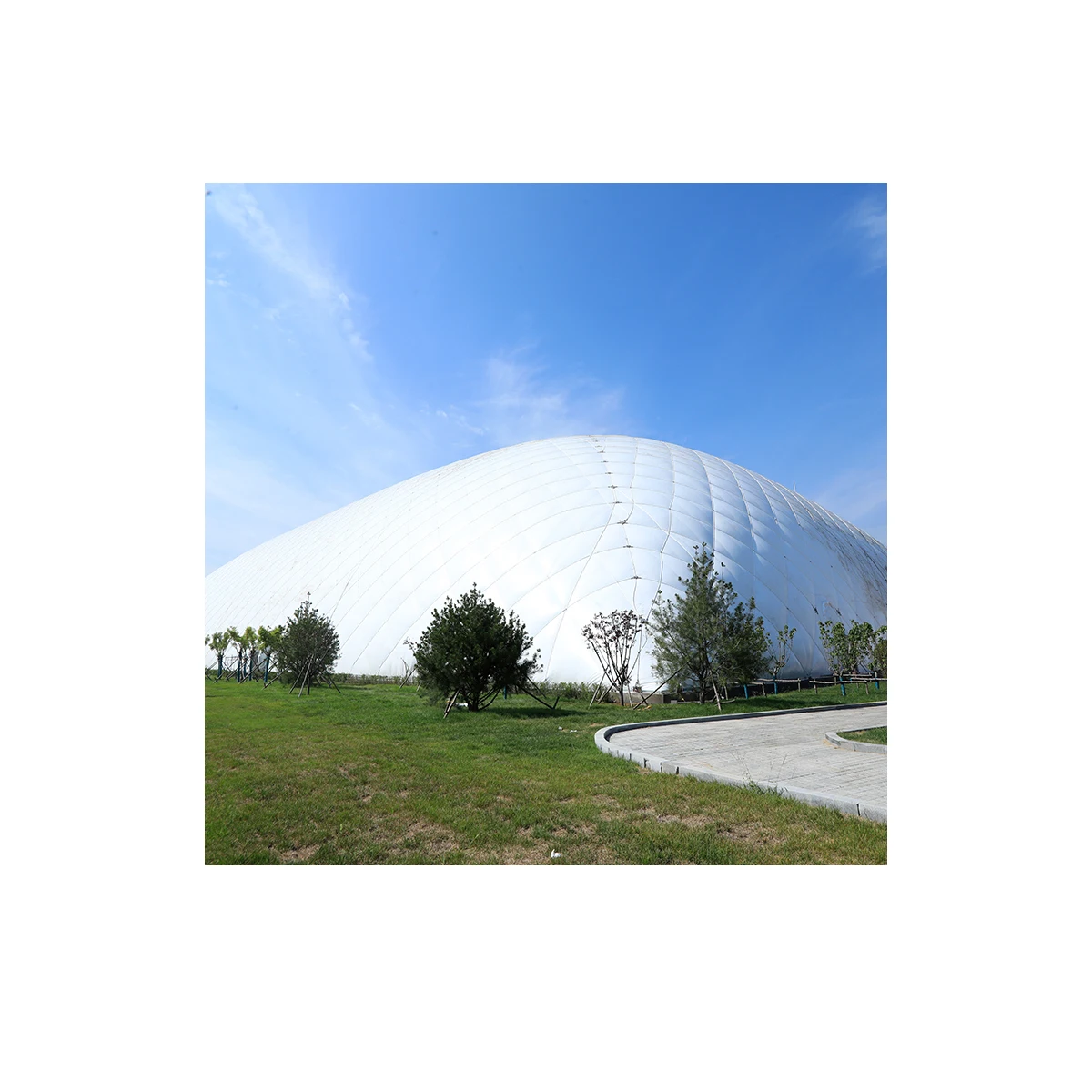 Air rib membrane mobile venue  Air rib membrane conference room Inflatable dome Inflatable structure