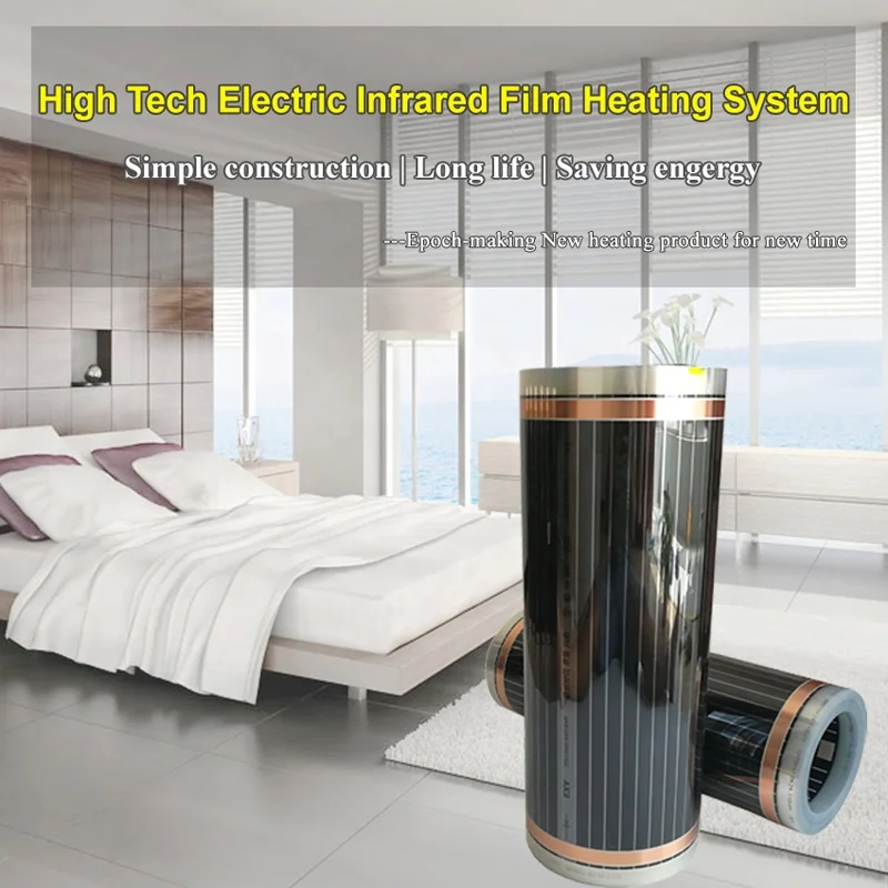 Factory custom PTC electric underfloor heating roof pad graphene heat mat