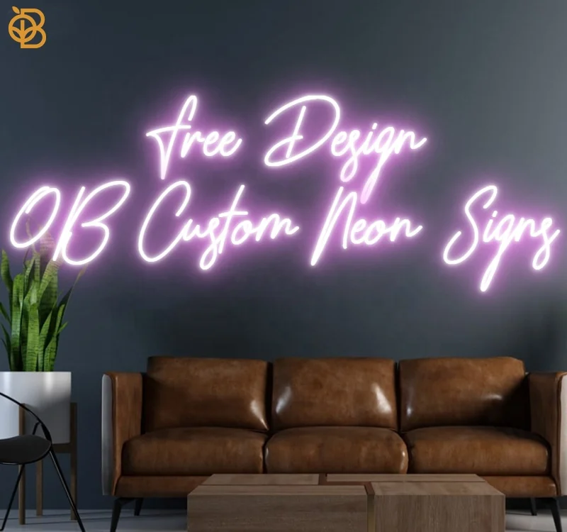 Free Design Custom Neon Sign Letter Wedding Girls Custom Neon Sign Logo 12V Wall Mounted Hanging Decorative Led Flex Neon