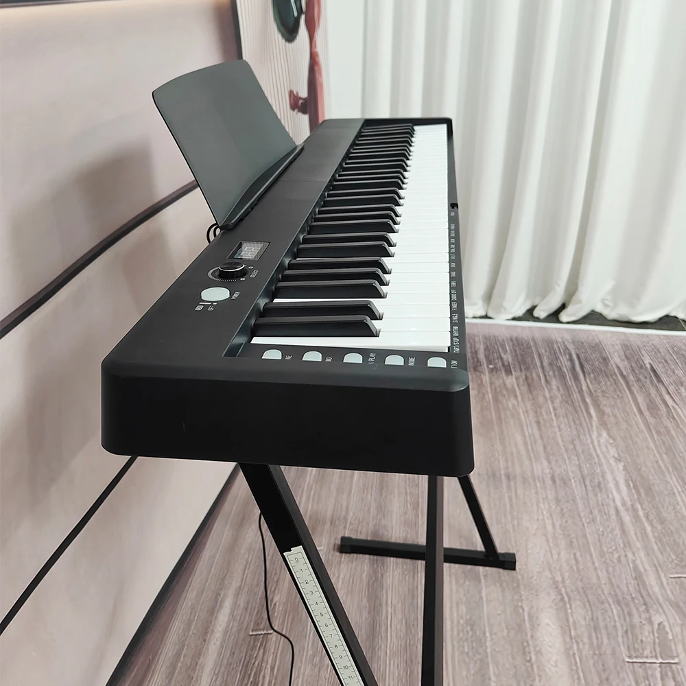 Folding Upgrade Professional 61Keys Educational Musical Instrument Piano Keyboard Portable 61keys Foldable Piano 8610