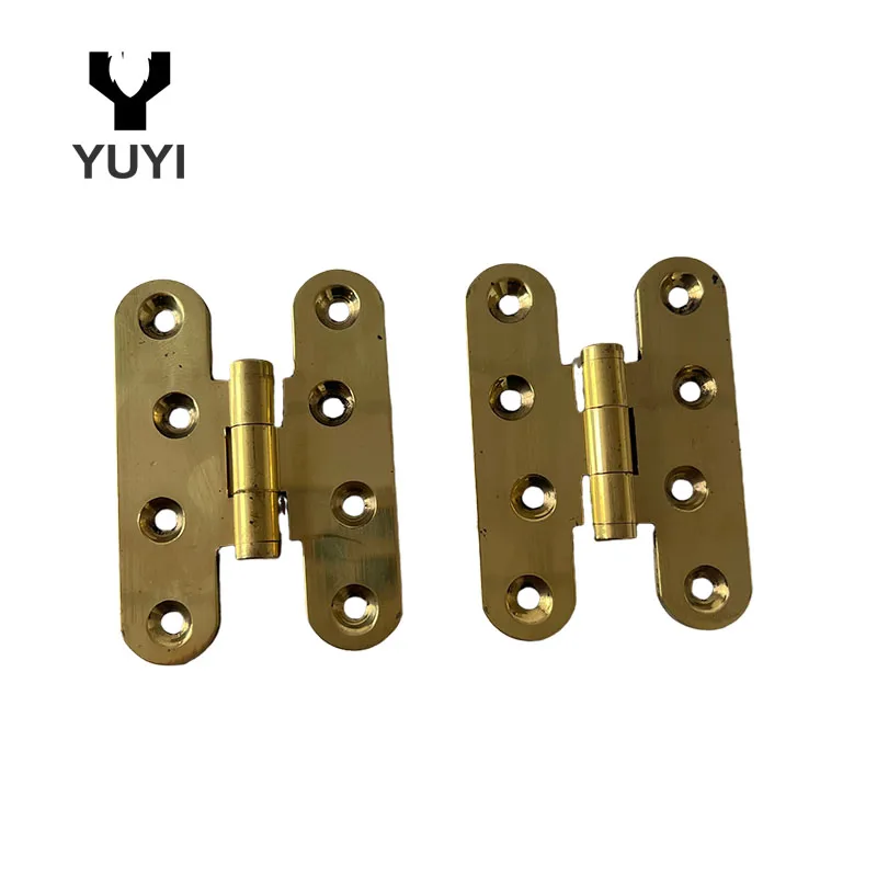 furniture hardware hinge H type metal brass hinge door cabinet hinge