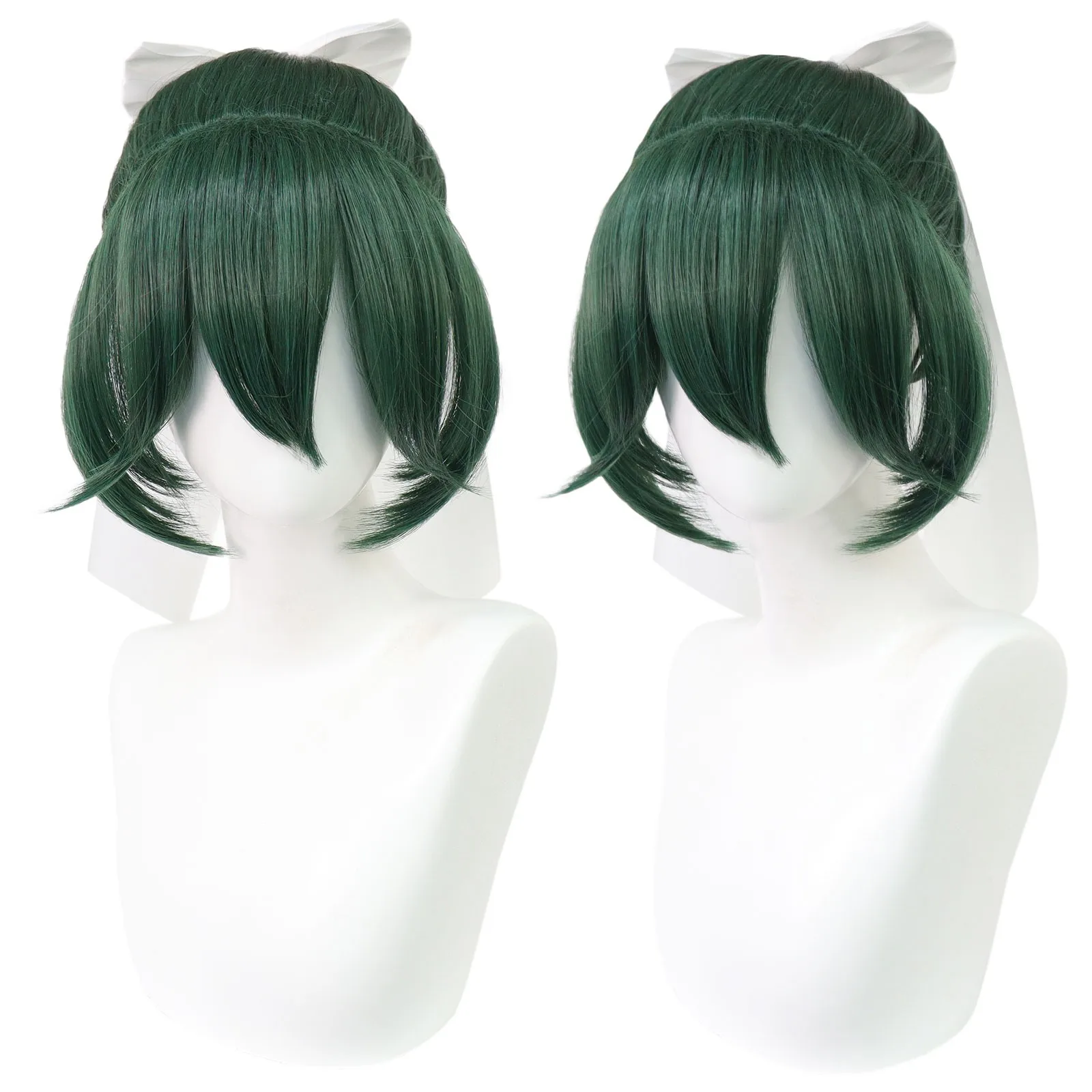 Anime Overwatch 2 Kiriko Green Cosplay Wig Cheap Cosplay Wig Green Color