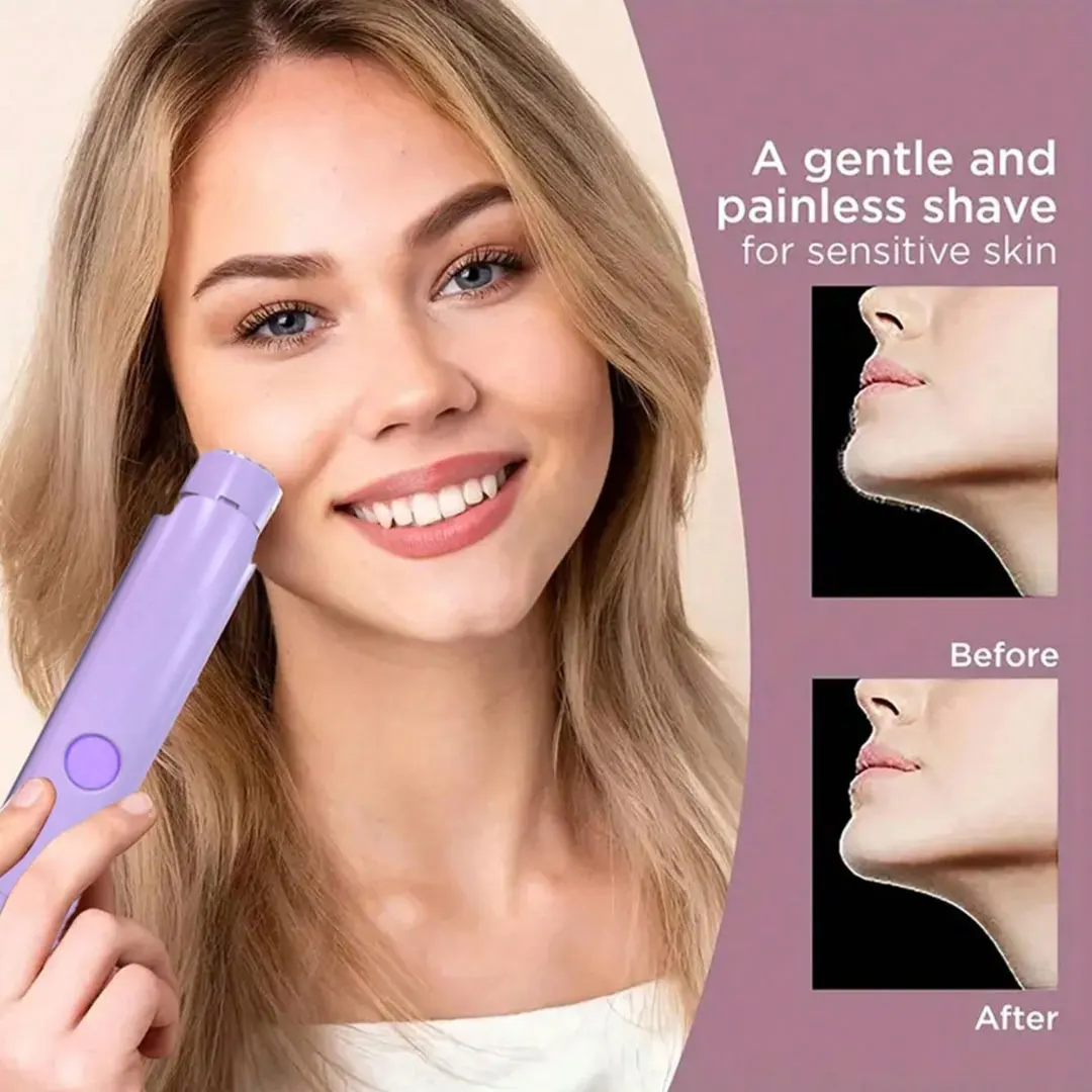 Ladies Body Hair Trimmer Remover Poratbe Body Face Painless Hair Removal Machines Epilator for Women Face