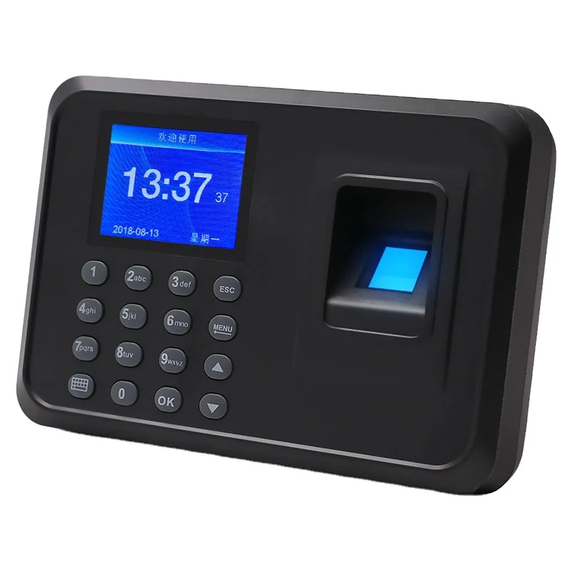 Biometric Fingerprint Attendance Machine TFT LCD Display Fingerprint Attendance System Time Clock Employee Checking in Recorder
