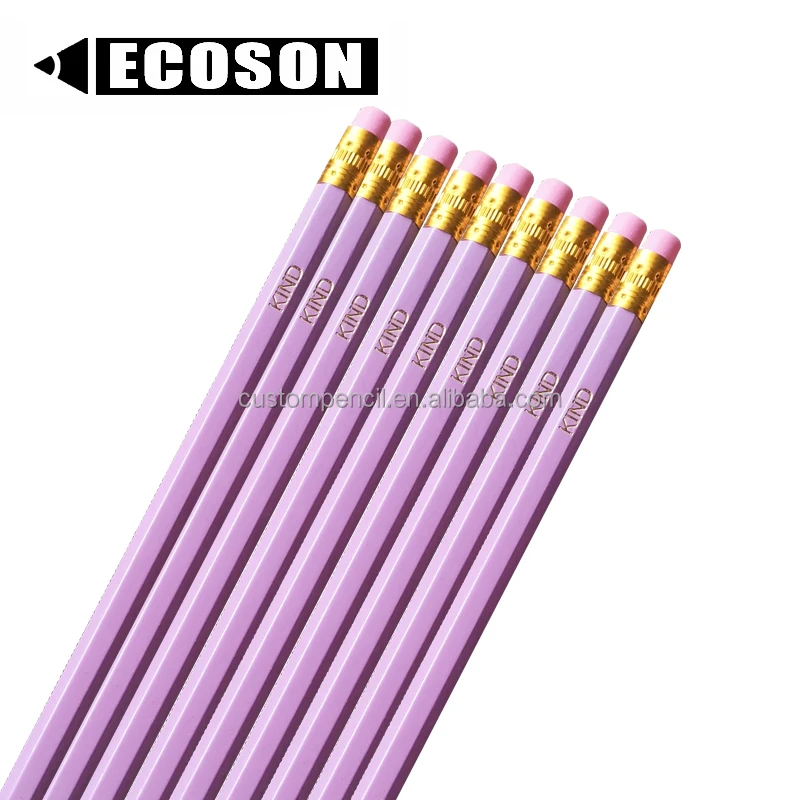 Chinese Factory Cheap Printed Pencils Funny Words Pencils Personal Logo Custom Fancy  Wooden Pencil for Hotel