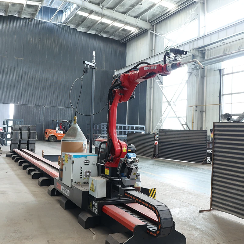 ZMDE Manufacturing H Beam Structural Steel Robotic Welding Rotary Robot Welding Station Steel Beam Welding Robot