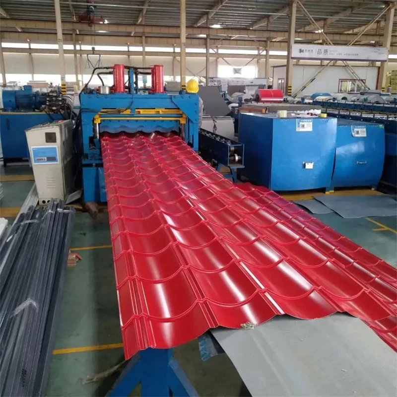 Best selling ppgi corrugated sheet material coated metal roof tile Color steel tile roofing sheet