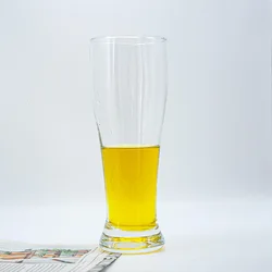 China Factories 16oz 500ml Beer Glass Cooling Beer Glass Leadfree Crystal Tulip Beer Glass for Bar Tables