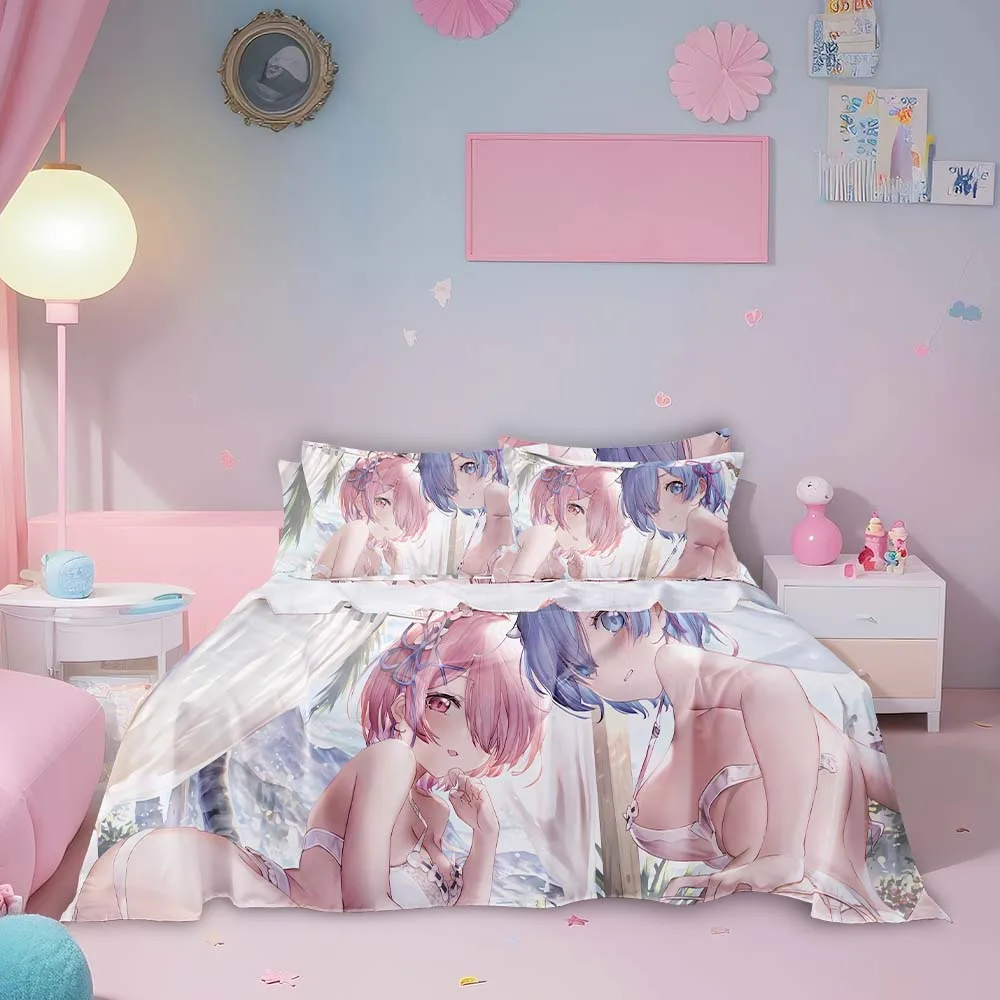 Wholesale Premium Customized Printed Design 100% Polyester 4pcs Bedding Sheet Set